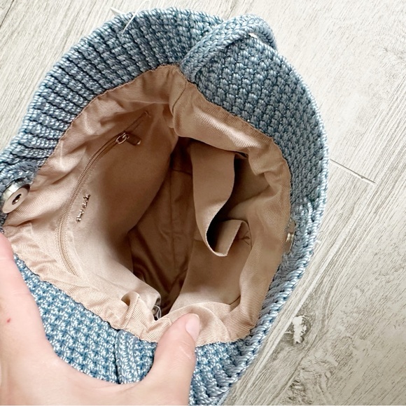 The Sak Arctic Blue Crochet Craze Drawstring Bag - Picture 6 of 8